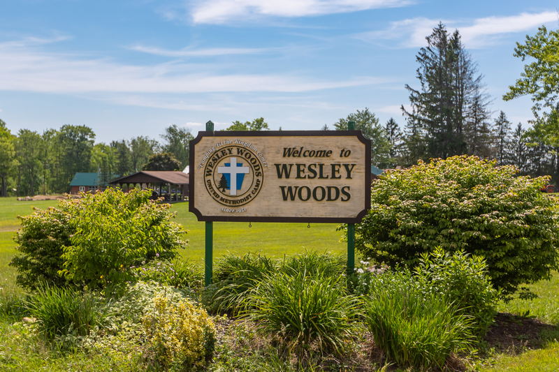 Wesley Woods Camp & Retreat Center - Entrance Sign (newer photo)